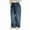 Dark Blue, variant on MKOSPLRT Distressed Jeans for Girl 2-9 Years Elastic Waist Baggy Wide Leg Jeans Retro Straight Leg Denim Pants with Pocket Gifts for Kid