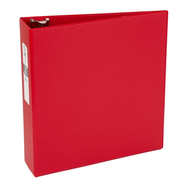 Avery Economy NonView Binder, 3" Round Ring, Red (03608)