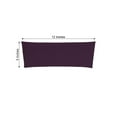 Efavormart 5pcs Eggplant Spandex Chair Sash, Elastic Band Sashes Fitted ...