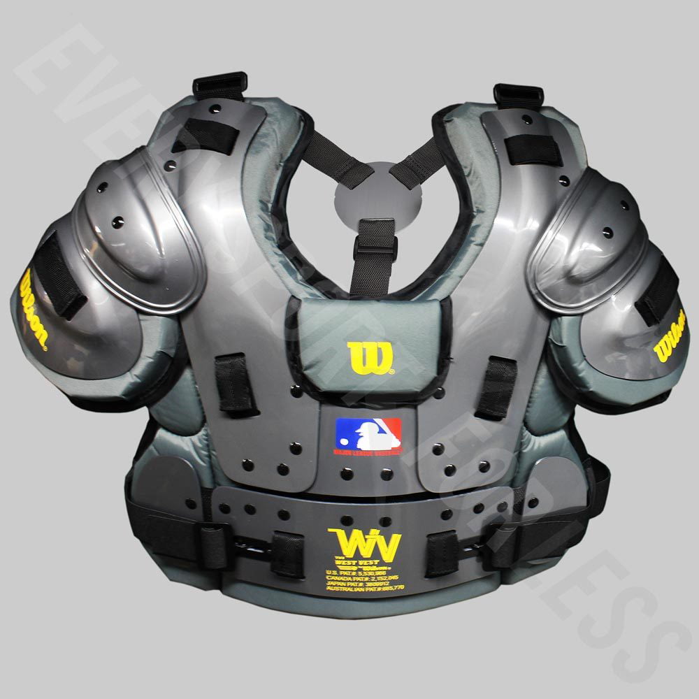 Wilson Pro Platinum Baseball Umpire's Chest Protector - Charcoal -  Walmart.com