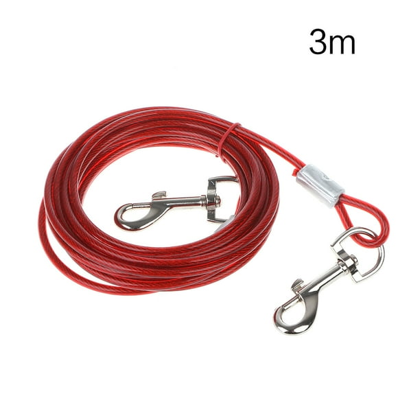SIEYIO Pet Dog TieOut Cable Chewproof Steel Wire Tieout Leash for
