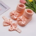 thumbnail image 4 of Kids Socks Winter Warm Socks Toddlers Boys Girls Children Bowknot Princess Socks Floor Socks + 1Pc Bow Hairband Girls Toddler, 4 of 5