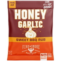 Fire & Smoke Society Honey Garlic BBQ Rub, BBQ Seasoning Mix, .5 oz Seasoning Packet