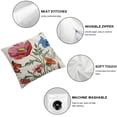 thumbnail image 4 of BANET , Watercolor Flowers Decor Throw Pillows Decorations Pillowcase Outdoor Cushion Case for Couch Home White, 4 of 5