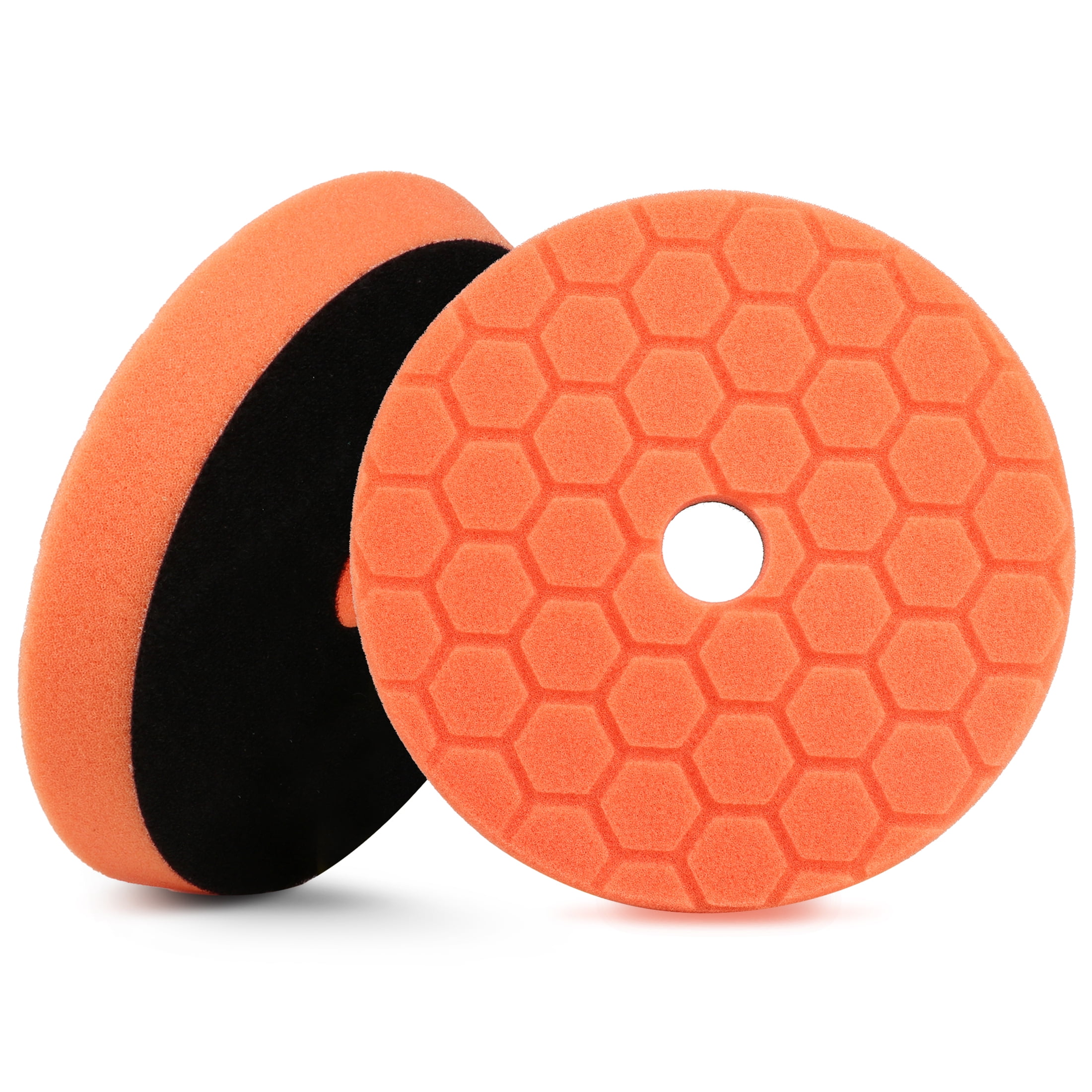 6 Hex Logic Quantum MediumHeavy Cutting Pad, Orange(6.5 Inch Pad made