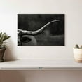 thumbnail image 2 of Elephant Stock Texas Longhorn Cattle Wall Art - Horizontal Canvas Wall Art - Living Room Wall Decor - Animal Canvas - White And Black Decor - 12" x 8", 2 of 8