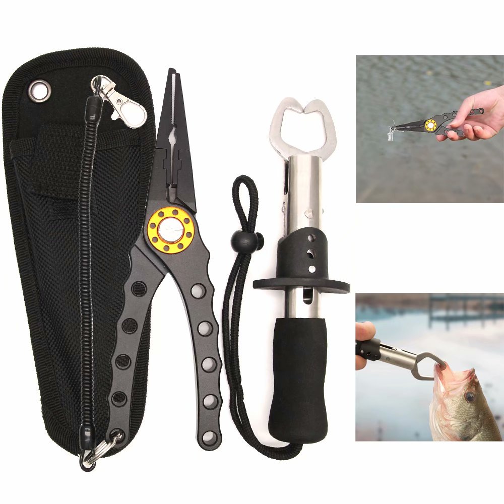 3 in 1 Fishing Pliers Kit, Stainless Steel Fishing Tools, Saltwater
