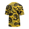 thumbnail image 4 of DORKASM Halloween Costumes for Men Short Sleeve Funny Print Plus Size Pullover Crew Neck Spooky Pumpkin Vacation Shirts Ghost Graphic 2026 Basic T Shirt Yellow L, 4 of 4