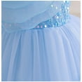 thumbnail image 6 of ZACPNCV Girl Flower Dress Flower Design Princess Wedding Dress for Toddler and Baby Girl Blue 4 Years, 6 of 9