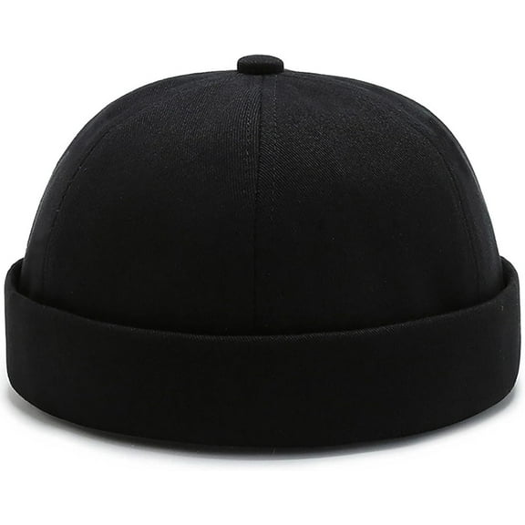 Zhengup Cotton Brimless Docker Cap Adjustable Street Casual Sailor Cap Skullcap Beanie Hat
