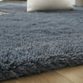 thumbnail image 3 of SAYFUT Rug Rectangle Oblong Shape Bedroom Fluffy Rugs Anti-Skid Shaggy Area Office Sitting Drawing Room Gateway Door Carpet Play Mat, 63'' x 90.5'', Grey, 3 of 5