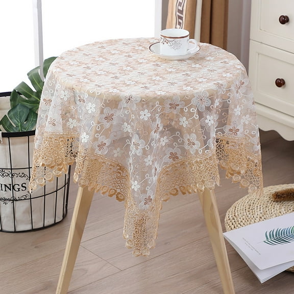 Square Tablecloth, Small Table Cloth, Lace Table Cover, Bedside Table Cover Nightstand Decoration