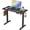 Black, variant on Small Electric Standing Desk, 40" ×20" White Standing Table, Height Adjustable Compact Sit Stand Desk with Splice Board, Home Office Table with 2 Hooks
