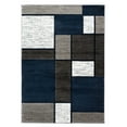 thumbnail image 1 of Rugshop Contemporary Modern Boxes Area Rug 5' 3" x 7' 3" Navy, 1 of 4