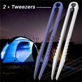 thumbnail image 6 of 2 Pack Mini Tweezers Titanium Portable Titanium Alloy Tweezers Survival Camping Outdoor Travel Mini Tool, 6 of 10