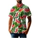 thumbnail image 1 of Blusa y camisa de manga corta con cuello vuelto para hombre, blusa informal con botones y estampado hawaiano, blusa de manga corta con cuello vuelto para hombre, 1 of 4