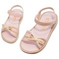 thumbnail image 2 of Abomasnow Girls Sandals Fashion Open Toe Bow Sandals Summer Shoes for Toddler/Little Kid, 2 of 8