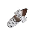 thumbnail image 2 of Bkhluea Women Polka Dot Bow Ballet Flats Slip On Comfortable Footwear For Office Work Party Daily Casual Outdoor Activities, 2 of 7