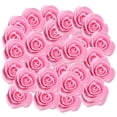 thumbnail image 1 of 100 cabezas de rosa de espuma PE, flores de rosa artificiales para decoración de bodas DIY Rosa profundo, 1 of 9