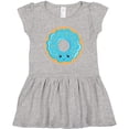 thumbnail image 3 of Inktastic Blue Donut Girls Toddler Dress, 3 of 5