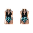 thumbnail image 4 of Advancent Traje de baño sin mangas para mujer, traje de baño de poliéster con escote en V profundo para fiesta, ropa de playa para mujer, Type1 NO1, 4 of 6