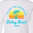 thumbnail image 4 of Inktastic Summer Enjoy the Sunshine Delray Beach Florida in Blue Long Sleeve Youth T-Shirt, 4 of 5