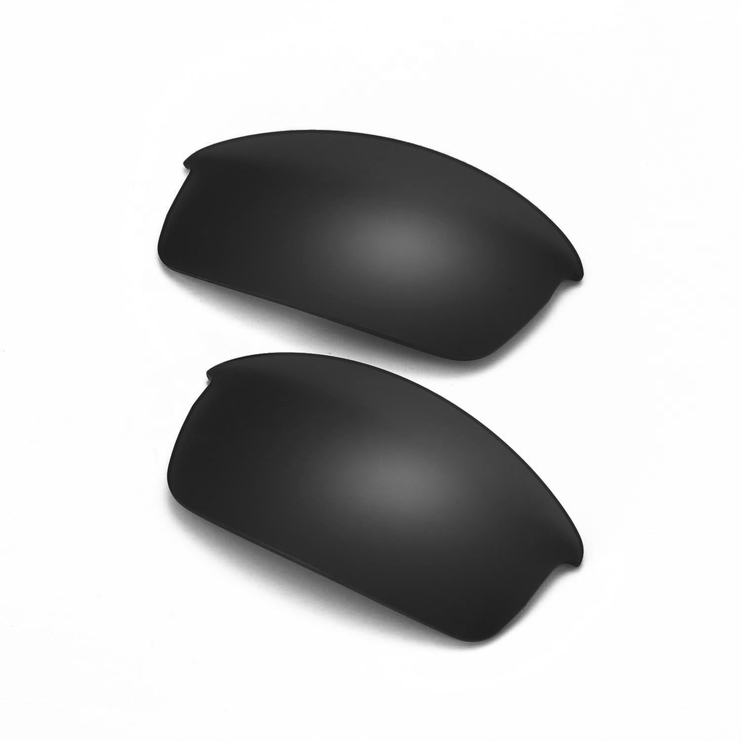 Walleva Black Mr. Shield Polarized Replacement Lenses for Oakley