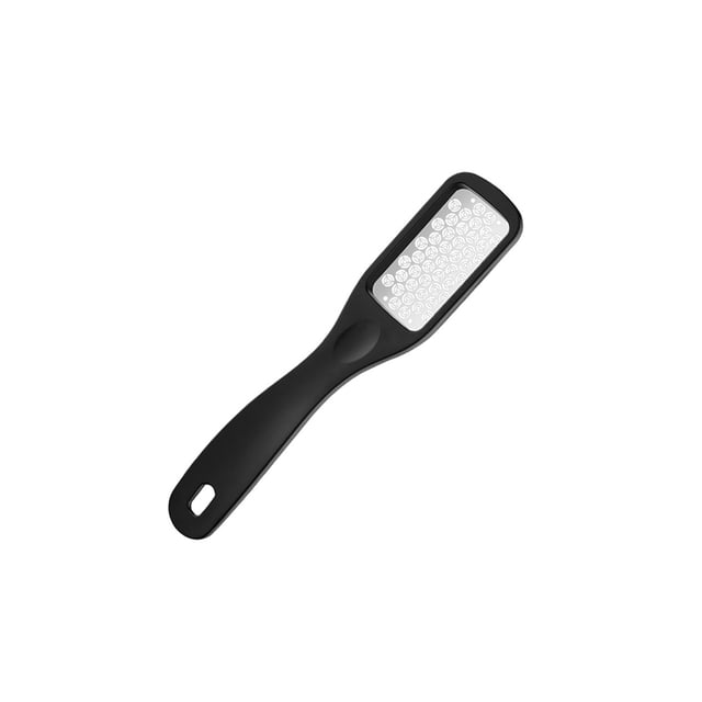 Guardurnaity Cepillo para el cuidado de los pies, removedor de talla de vidrio de acero inoxidable, talón, pedicura, raspador de pies, belleza para mujeres, Cuidado de los pies Negro Guardurnaity CE015386-02
