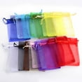 thumbnail image 4 of 50pcs 7x9 9x12 10x15 13x18cm Gift Organza Bags Drawable Wedding Party Decoration Gift Bags Display Packaging Jewelry Pouches gray 13x18cm, 4 of 6