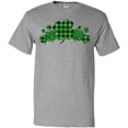 thumbnail image 3 of Inktastic St. Patrick's Day Clovers in Plaid T-Shirt, 3 of 5