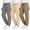 Darkgrey-Coffee-Apriot, variant on MOSHU 3 Pack Sweatpants for Women Athletic Joggers with Pockets Elastic Waist Lightweight Sweatpants Casual Soft Pants