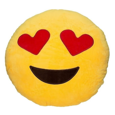 OliaDesign? Emoji Smiley Emoticon Yellow Round Cushion Pillow Stuffed Plush Soft (All The Best Smiley)