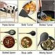 thumbnail image 2 of Juego de 12 utensilios de cocina de silicona con soporte y mango de madera, resistentes al calor, libres de BPA y no tóxicos (rosa), 2 of 5