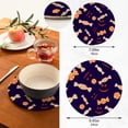 thumbnail image 3 of SKYSONIC Halloween Candy Jack Face Pot Holders Trivets, 2 Pcs Heat Resistant Trivets, Cotton Thread Weave Mats for Hot Pads Pans Pot Bowl Teapot for Kitchen Decor, 3 of 7
