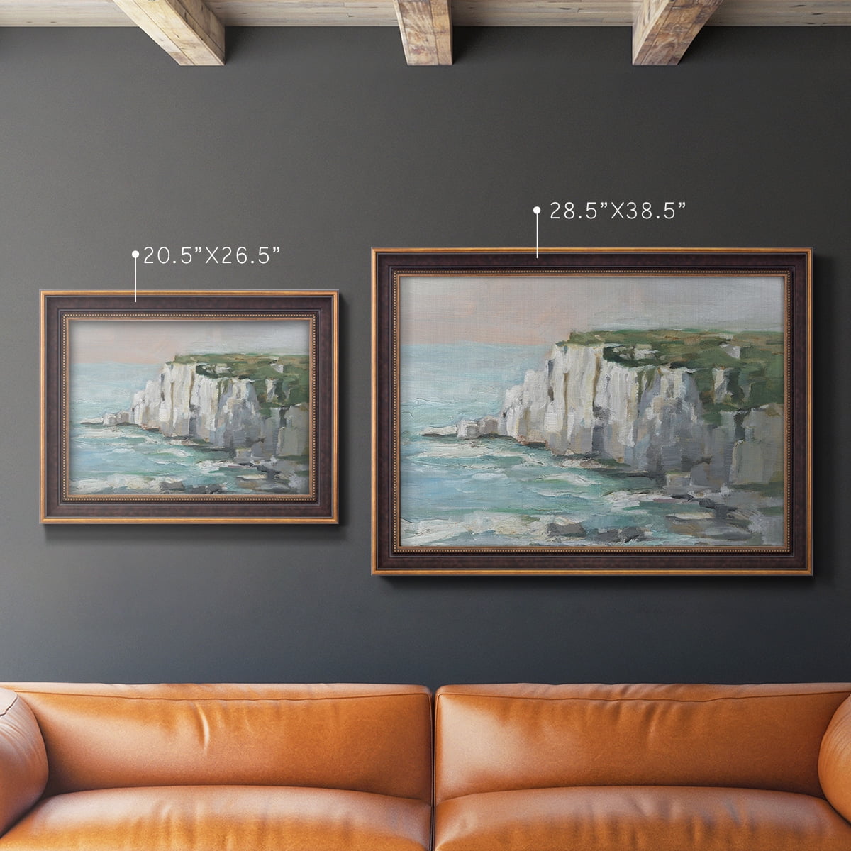 White Sea Cliffs II Premium Framed Canvas- Ready to Hang
