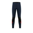 thumbnail image 2 of Men's 3mm Neoprene Color Block Drawstring Wetsuit Pants Elastic Waist UV Protection Diving Surfing Swim Bottoms,Red,XXL, 2 of 9
