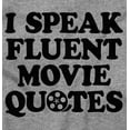 thumbnail image 2 of Speak Fluent Movie Quotes Classic Unisex Fleece Graphic Zip Up Hoodie Brisco Brands 4X, 2 of 5