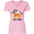 thumbnail image 3 of Inktastic Summer Hermit Crab is My Spirit Animal Women's V-Neck T-Shirt, 3 of 5