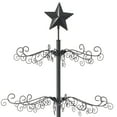 thumbnail image 3 of Ornament Display Christmas Tree with Stand - Wrought Iron Ornament Holder, 6' Black, 3 of 7