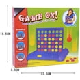 thumbnail image 3 of Juego de mesa 4 en raya plegable, 4 juguetes educativos para niños, color azul, 3 of 5