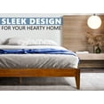 thumbnail image 4 of Acacia Mervyn Bed Frame Solid Wood Platform Bed, King Size Bed Frame, Unique Design Contemporary Signature Wood Bed Compatible with All Mattresses, No Box Spring Needed, Quick Installation, Caramel, 4 of 5