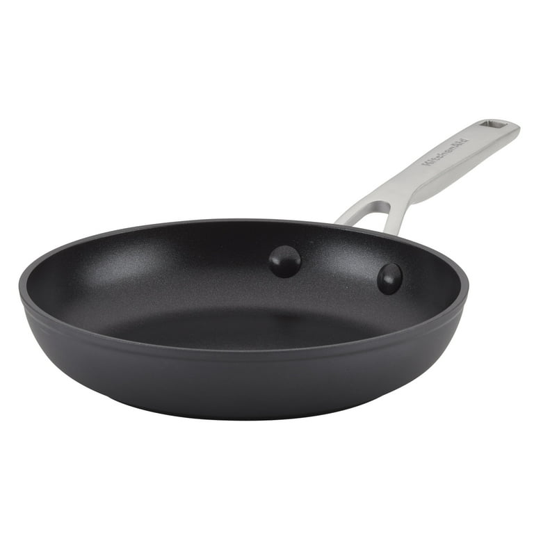 KitchenAid Hard Anodized Nonstick 3 Quart Saute Pan with Lid - Black -  Yahoo Shopping