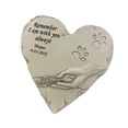 thumbnail image 4 of Piedra conmemorativa en forma de corazón, piedras de jardín, huella de pata, regalo para pérdida de perro, tumba para mascotas, lápida sepulcral para blanco, 4 of 8