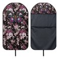 thumbnail image 6 of Chririnla Terry Cloth Car Seat Cover Machine Washable, Compatible with Truck Van, Bucket Seat Protector Fit for Sedan Vehicle, Purple Butterfly Floral 1 Pack, 6 of 7