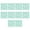 Mint Green, variant on Adhesive 3D Tile Stickers, 10 Sheets Kitchen Bathroom Wall Decor for Tile Waistline, Self-Adhesive Wall Decals, Mint Green 15x15cm