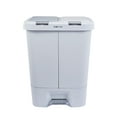 thumbnail image 5 of Step N’ Sort 11 gal 2 Compartment Trash & Recycling Bin Kitchen Garbage Can White, 5 of 18