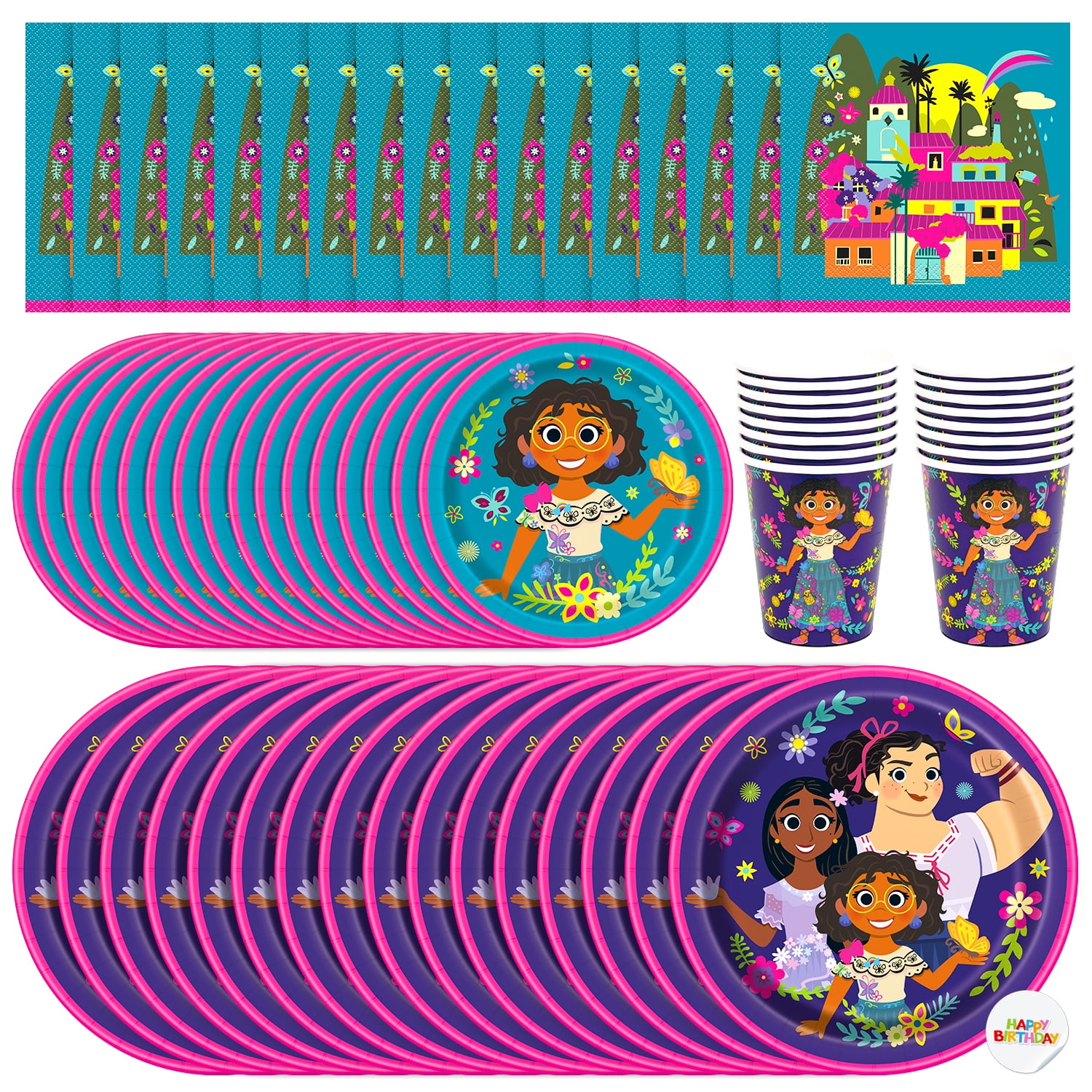 Encanto Party Supplies Set of 16 Includes Enchanto Birthday Party