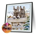 thumbnail image 2 of Cuadros Decorativos DIY completo taladro diamante pintura pequeño burro cruz puntada bordado decoración Likrtyny embutido en tela, 2 of 4