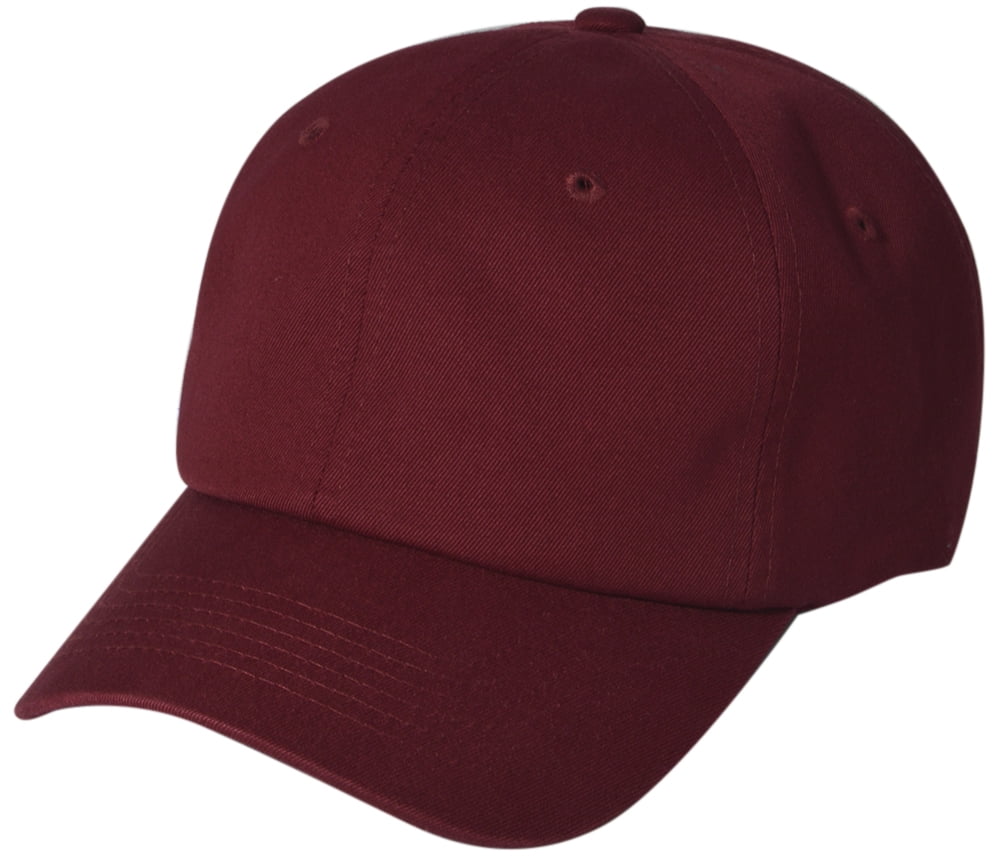 maroon baseball hat