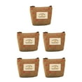 thumbnail image 1 of maskred Wallets Cartoon Floral Zipper Cases Small Money Purses Key Embroidery Fashionable Bags Gift Girl Brown None 5Set, 1 of 6